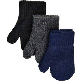 Mikk-line Bluenights/antrazite/black Strikvanter Uld/syntet (3-pak)