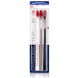 Swissdent Profi Colours tandbørster Blød - medium 3 stk. - 3 stk.