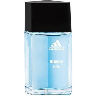 Adidas Moves Him Eau de Toilette 1 fl oz (pakke med 1) Noter af grnt ble cedertr moskus Herreduft Langvarig sporty duft Rejsestr.