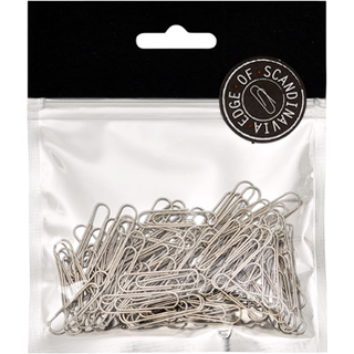 Clips - Papir clips 50 stk 45 mm Sølv 780215