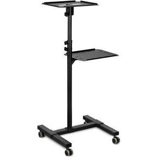 Mount-it! Mobil projektor og bærbar computer (2 hylder) rullende vogn med ventileret bakke tunge højde justerbar bærbar og projektor præsentation