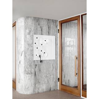 Lintex Mood Wall glastavle 100x200cm Pure, hvid