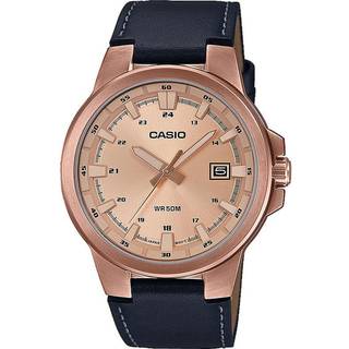 Casio MTP-E173RL-5AVEF Collection Rosa guldfarvet/Læder Ø41.5 mm