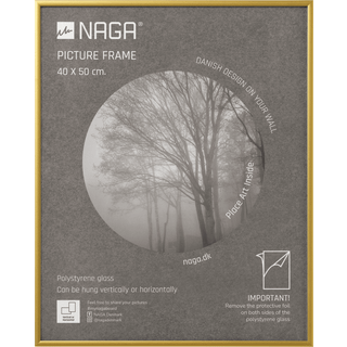 Naga fotoramme 40x50cm med guld aluminium ramme