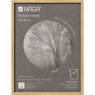 Naga fotoramme 30x40cm med sort aluminium ramme