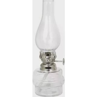 Petroleumslampe / olielampe Strömshaga My, glas, brænder i nikkel, Ø70 mm x 190 mm