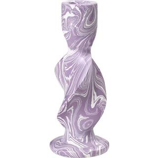 Broste Copenhagen Lysestage Twist Komposit Light Turquise
