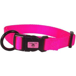 Hamilton Justerbar Nylon Hundehalsb?nd Hot Pink 3/8"""" x 7-12""""