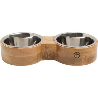 GF Pet Mango Wood Double Feeder - S