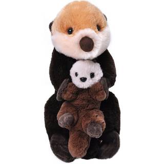 Wild Republic Mom og Baby Sea Otter Fyldt dyr 12 tommer Gave til b?rn Plys leget?jsfyld er spundet genanvendt vandflasker