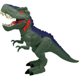 Mighty Megasaur Megahunter T-Rex 30 cm - dinosaur med lys og bevægelser - grå