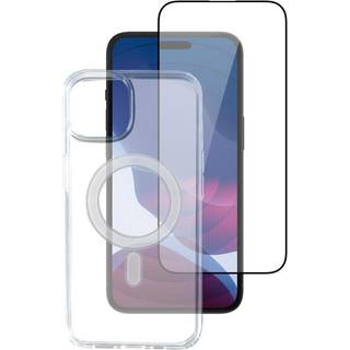 iPhone 14 Pro Max 4smarts Second Glass X-Pro 360° Protection Set Premium - MagSafe Kompitabel - (Cover + Skærmbeskyttelsesglas)