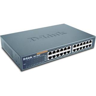 D-Link 24-port 10/100M NWay Desktop - Internal PSU (incl. 19' rack mount kit) Ikke administreret