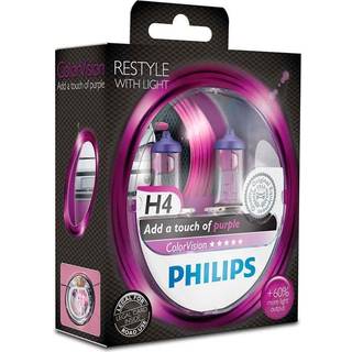 Philips Colorvision Lilla H4 60/55W 12V - Sæt
