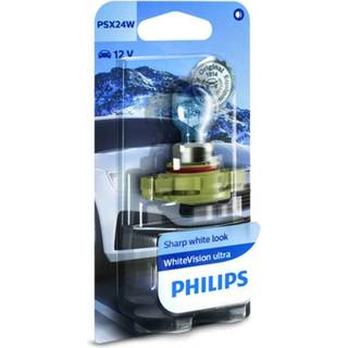 Philips PSX24W WhiteVision Ultra pærer med Xenon effekt & +60% mere lys 1 stk
