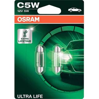 Osram Ultra Life - C5W Extra Light Lamp - 2 -Pack