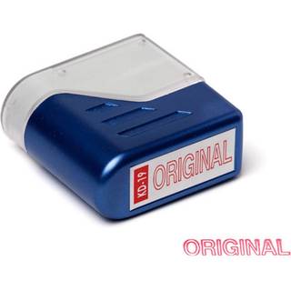 Deskmate stempel "Original" med rød tekst