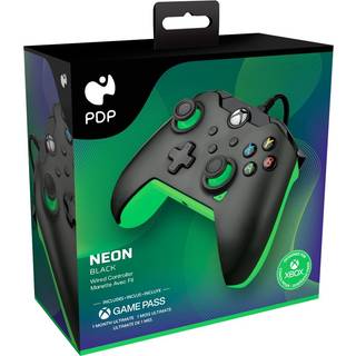 PDP Xbox Series X|S & PC Neon Black Controller - Wired Controller - Microsoft Xbox One