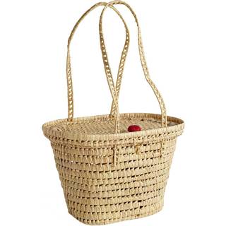Hay Sobremesa Taske Naturlig/ - Picnickurve Raffia Rød - 542190