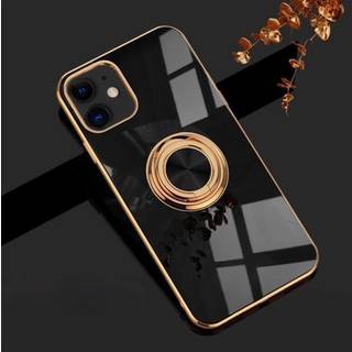 Luksuriøst stilfuldt etui ‘iPhone 14’ med ringstander funktion Guld