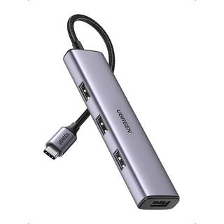 Ugreen HUB USB Type C splitter 4x USB 3.2 Gen 1 - sølv (CM473 20841)