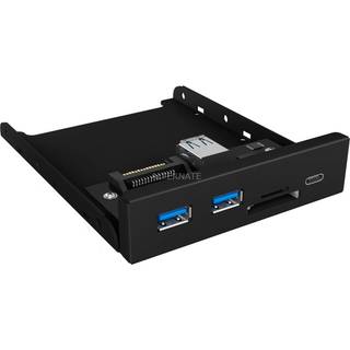 RaidSonic ICY BOX IB-HUB1417-i3 USB hub - USB 3.0 - 3 ports - Sort