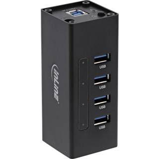 USB Hub 3.0 - 4 vejs - Sort