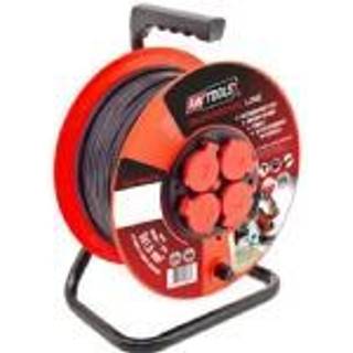 Kabeltromle med forlængerkabel AWTools AW70227; 3x2,5 mm²; 50 m
