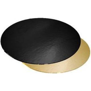 Kagepap Ø320 mm Sort/Guld 100 stk 1100 gr