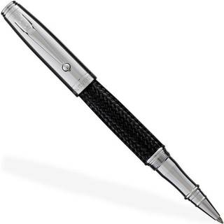 Monteverde Invincia Rollerball Pen Chrome med sort kulfiber (MV40064)
