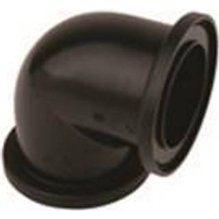 Henco SUPER SIZE bøjning 90° PVDF sort 75 mm