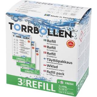 Torrbollen Refill 3-pak med duft, 3 × 450 g ikke-vævede poser