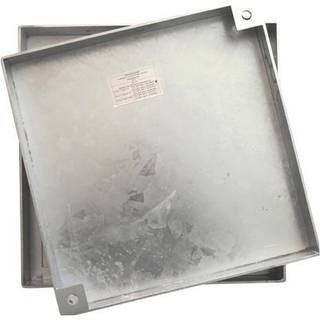 Jesmig 315/425 x 70 mm brønddæksel til integrerede fliser, 1,5 ton