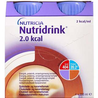 Nutridrink 2.0 Kcal Choko-karamel 4 x 200 ml