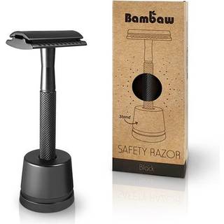 Bambaw safety razor med holder + blad black