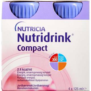 Nutridrink Compact Jordbær 4x125 ml