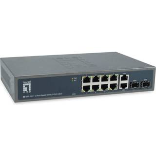 LevelOne GEP-1221 - switch - 12 ports - unmanaged - rack-mountable