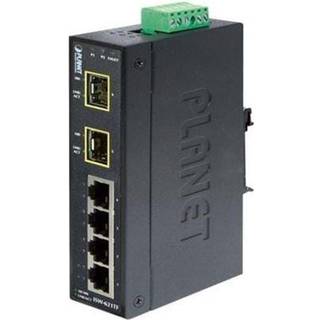 PLANET ISW-621TF netværksswitch Ikke administreret L2 Fast Ethernet (10/100) Blå