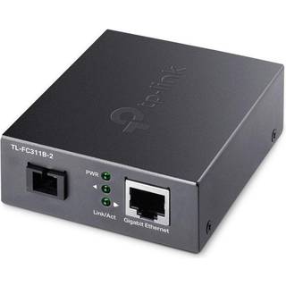 TP-Link TL-FC311B-2 netværksomformer til medie 1000 Mbit/s Enkeltilstand Sort