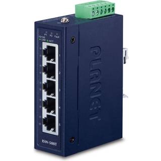 PLANET Industrial 5-Port 10/100TX Compact Ethernet Switch