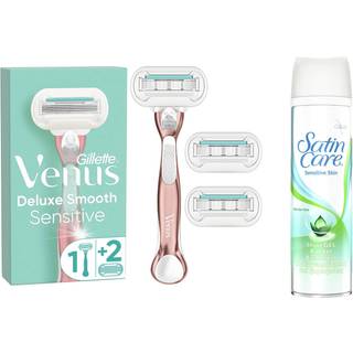 Gillette Venus Deluxe Smooth Sensitive Barberskraber + 3 Barberblade