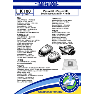 hanestroem Vacuum Cleaner Bags K100 - 5 pcs