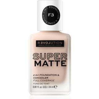 Revolution Relove Super Matte Foundation Langtidsholdbar matterende foundation Skygge F3 24 ml - 24 ml