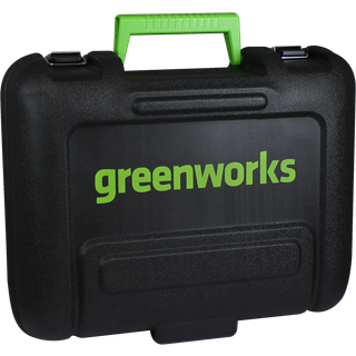 GREENWORKS, GD24DD60, SLAGBOREMASKINE 60NM, 24V, M/BÆLTEKROG, M/2AH BATTERI OG LADER
