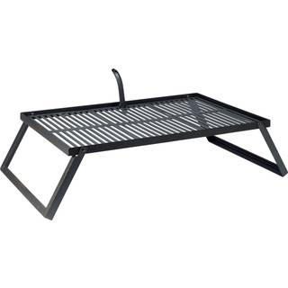 Bon-fire bålgrill med 3 riste og foldbare ben, støbejern