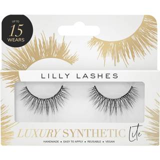 Lilly vipper luksus syntetisk lite falske øjenvipper - Fuld længde Lash Extension 16mm - Cat Eye Look - Natural Volume - Flare Shape - Genanvende