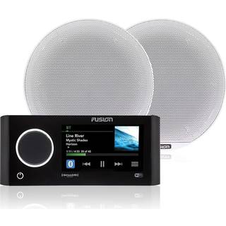 Marinestereopakke Fusion RA770, 12 V, 280 W, sort + 2 marinehøjttaler Fusion Signature Classic 7.7", 280 W