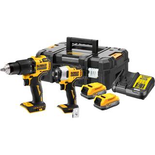 Dewalt akku kombokit 18 DCK2062E2T-QW, PowerStack inkl. Powerstack akku og lader