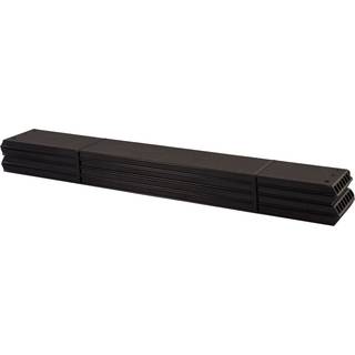 PLUS PIPE planker, 120 cm, skifergrå/komposit, 4 stk.