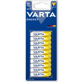 Varta energy alkaline batteri AAA micro LR03 MN2400 1.5V 30 stk.